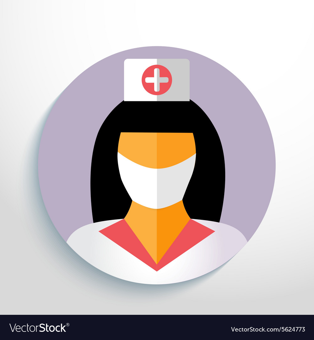 Nurse with gauze bandage Royalty Free Vector Image