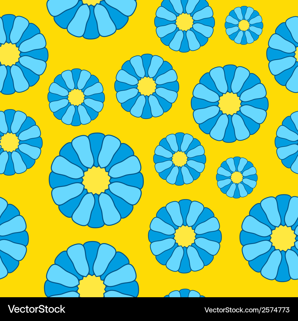 Seamless flower pattern Royalty Free Vector Image