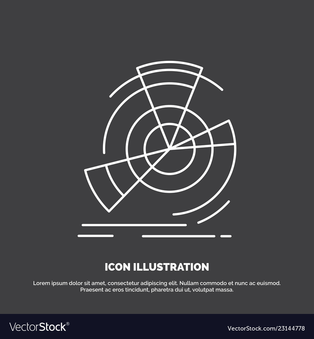 Data diagram performance point reference icon vector image Data diagram performance point reference icon