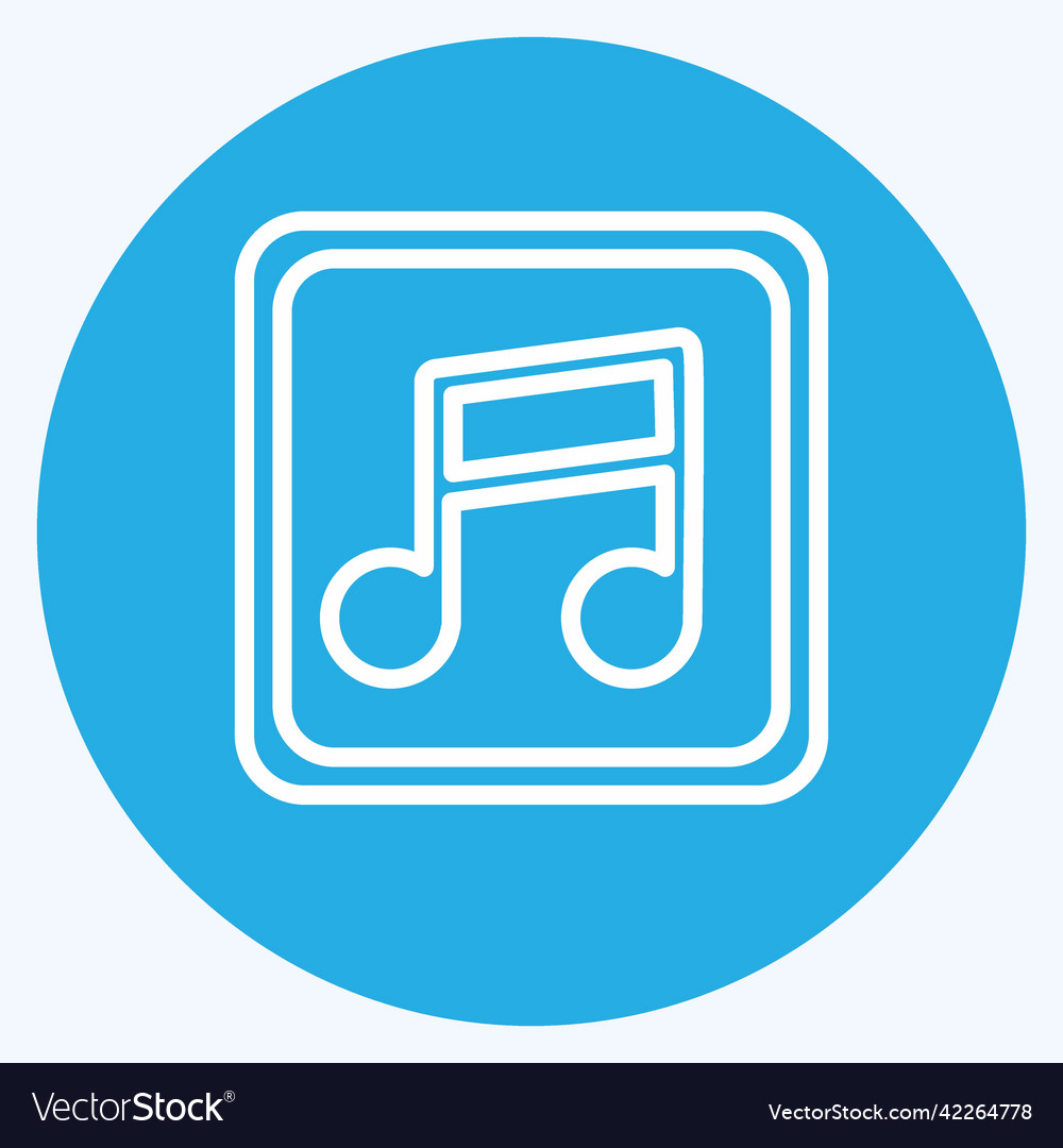 Icon music player suitable for web interface Vector Image