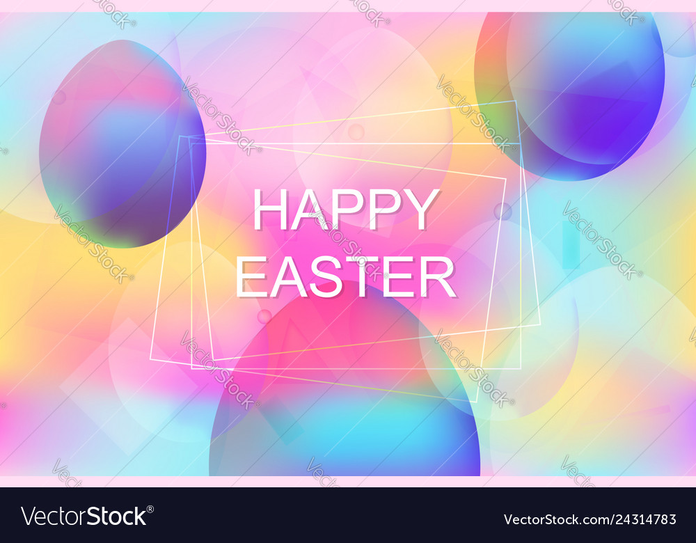 Bright vibrant background for easter holiday