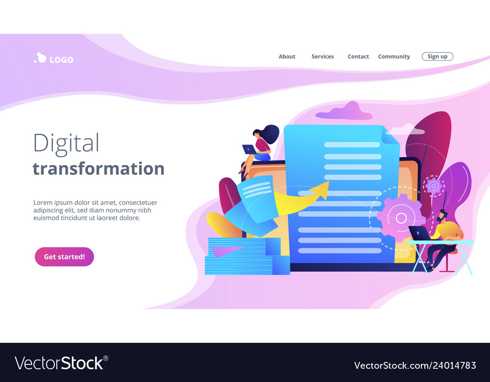 Digital Transformation Landing Page