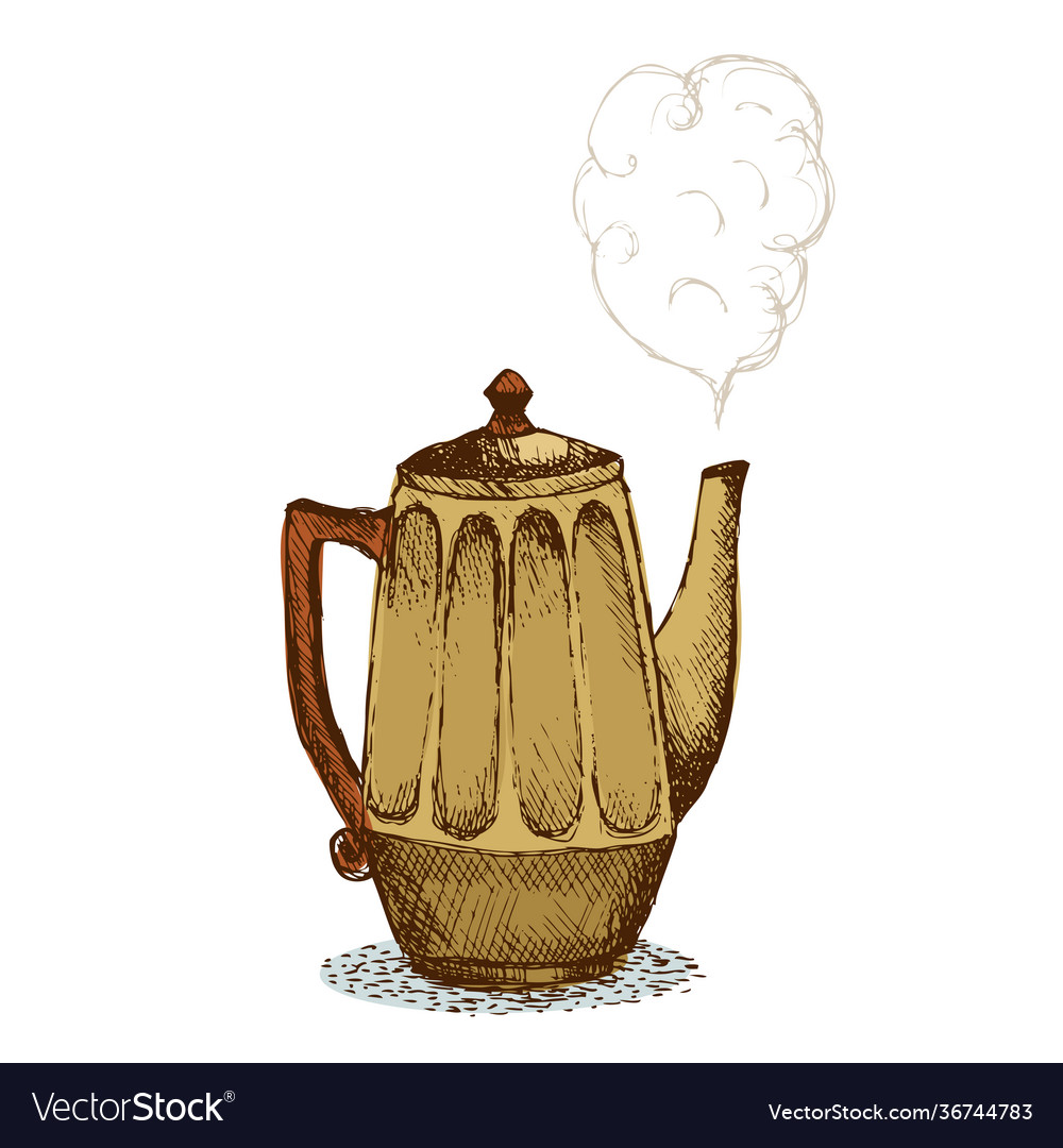 Doodle pot Royalty Free Vector Image - VectorStock