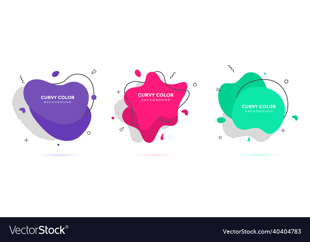 Modern liquid irregular amoeba blob shape abstract vector image Modern liquid irregular amoeba blob shape abstract