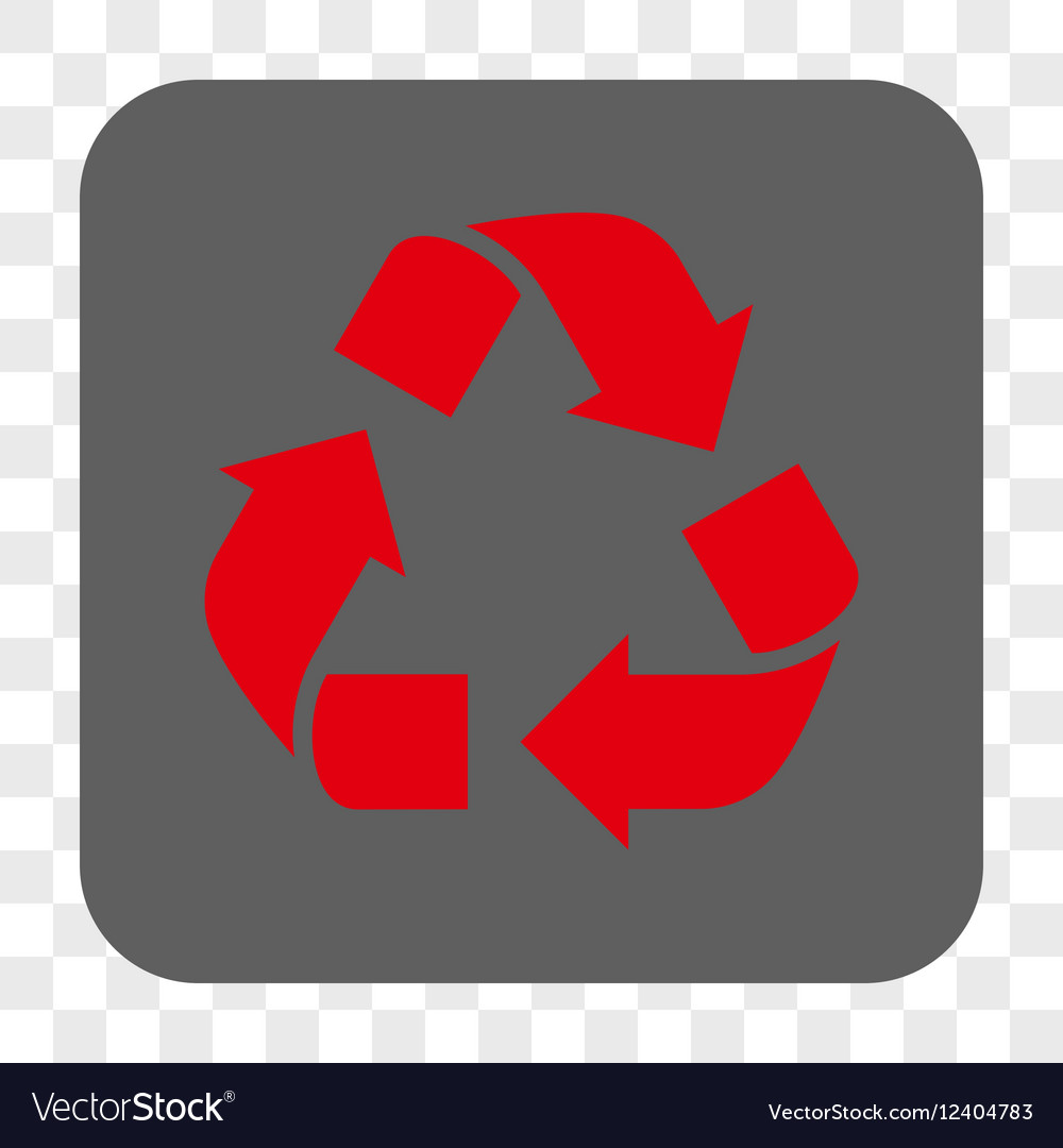 Recycle rounded square button