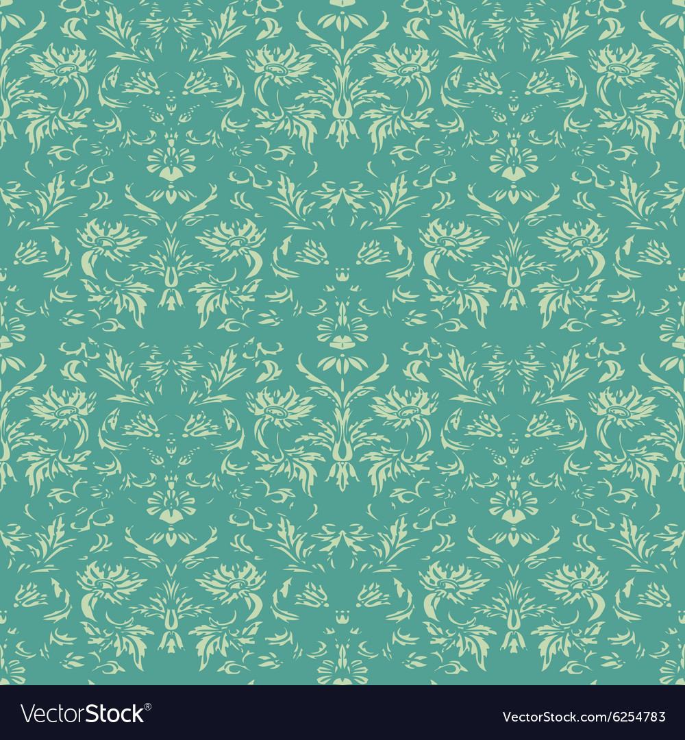 Seamless floral damask background