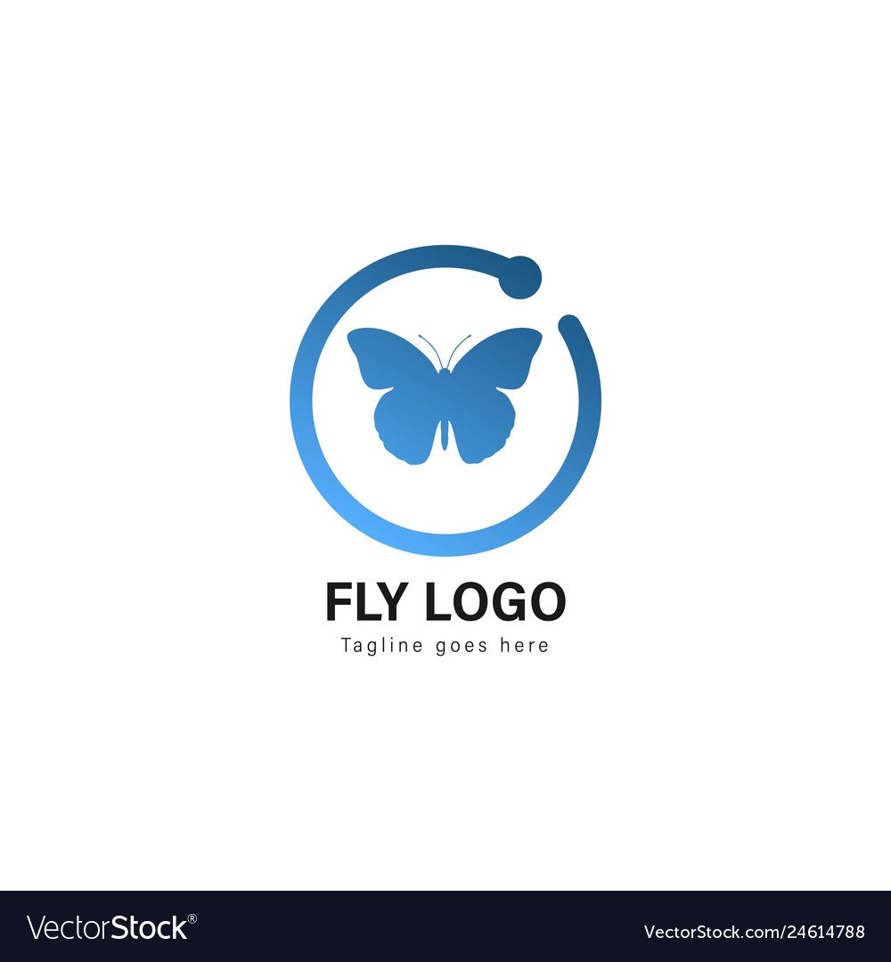 Schmetterling Logo Vorlage Design