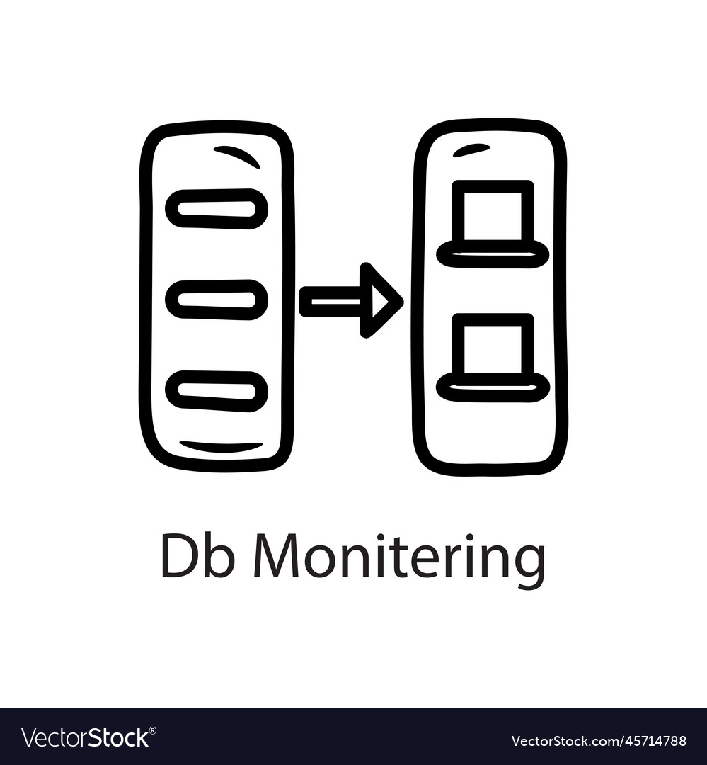 Db mointering outline icon design da
