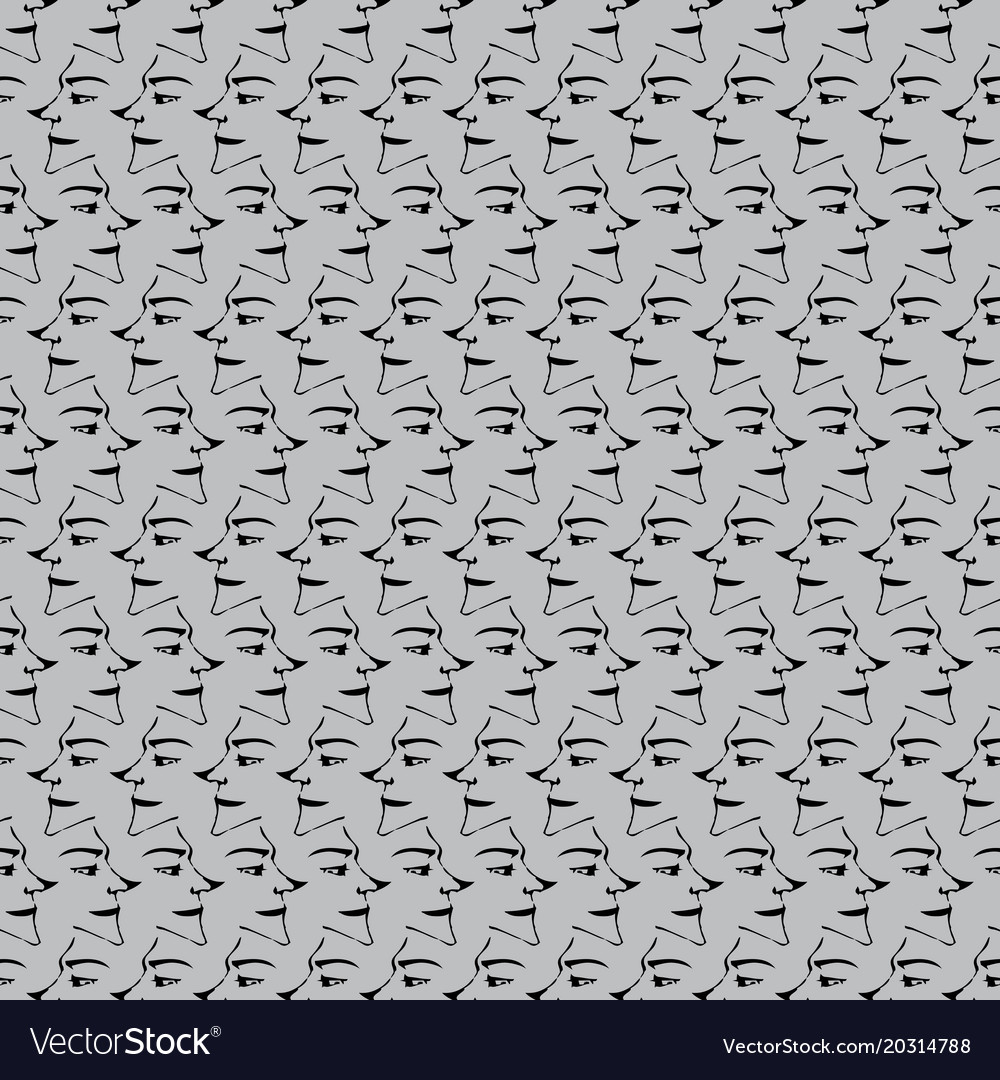 Faces patterns design background