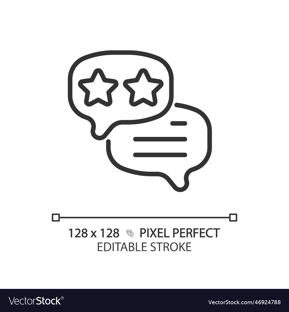 Feedback pixel perfect linear icon