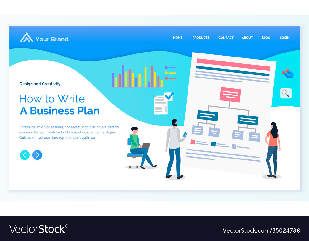 How to write business plan list with tasks vector image How to write business plan list with tasks