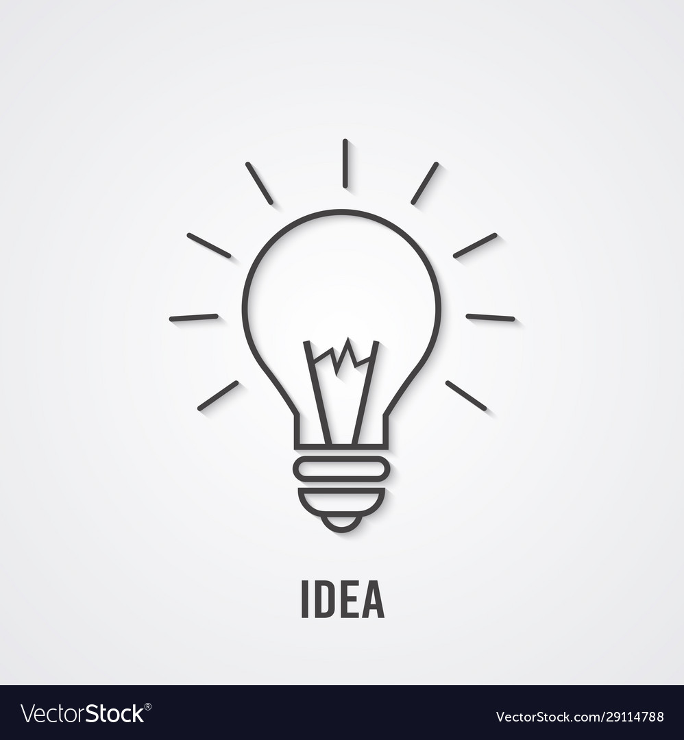 White imagination bulb design