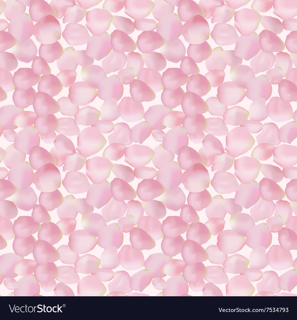 Beautiful seamless rose petal pattern