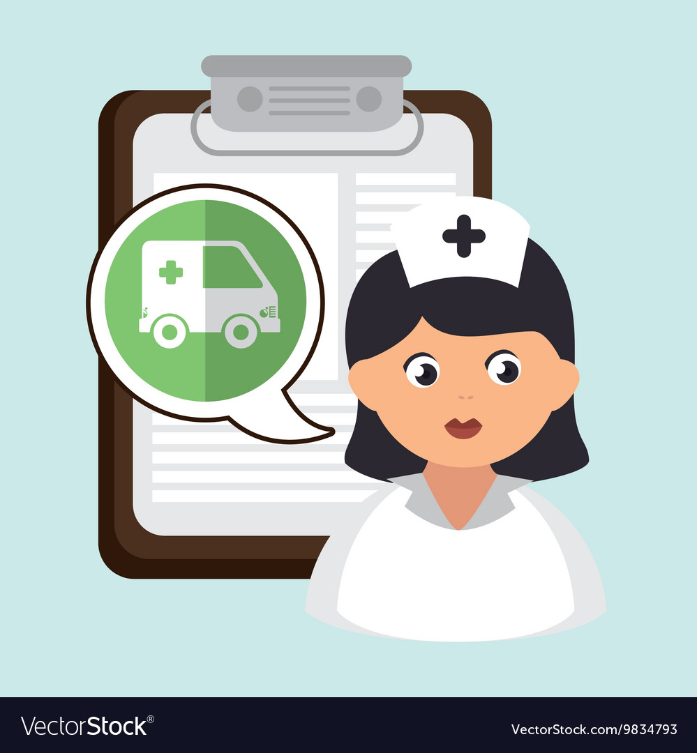 Woman medical service icon