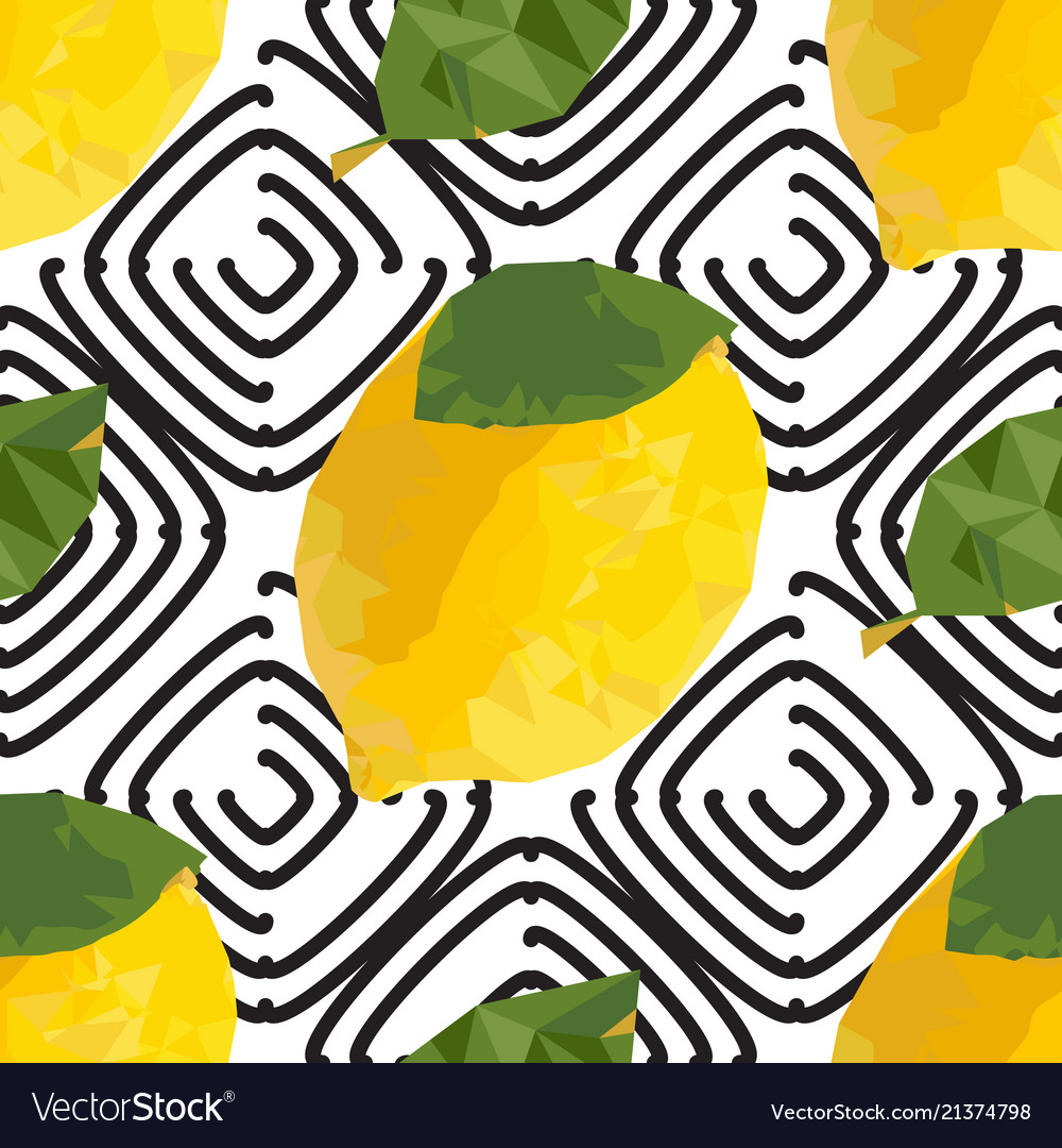 Lemon seamless pattern