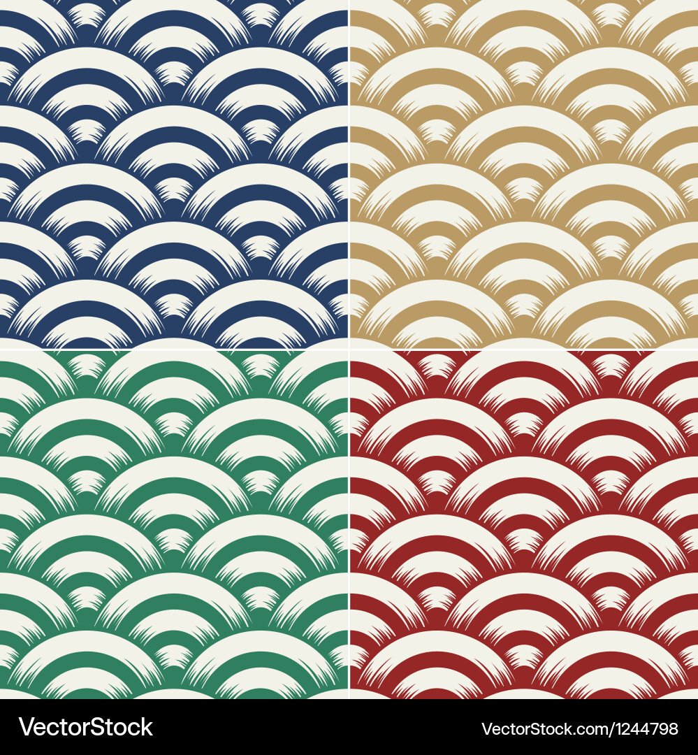 Ocean Wave Pattern - Seamless Texture Royalty Free Vector