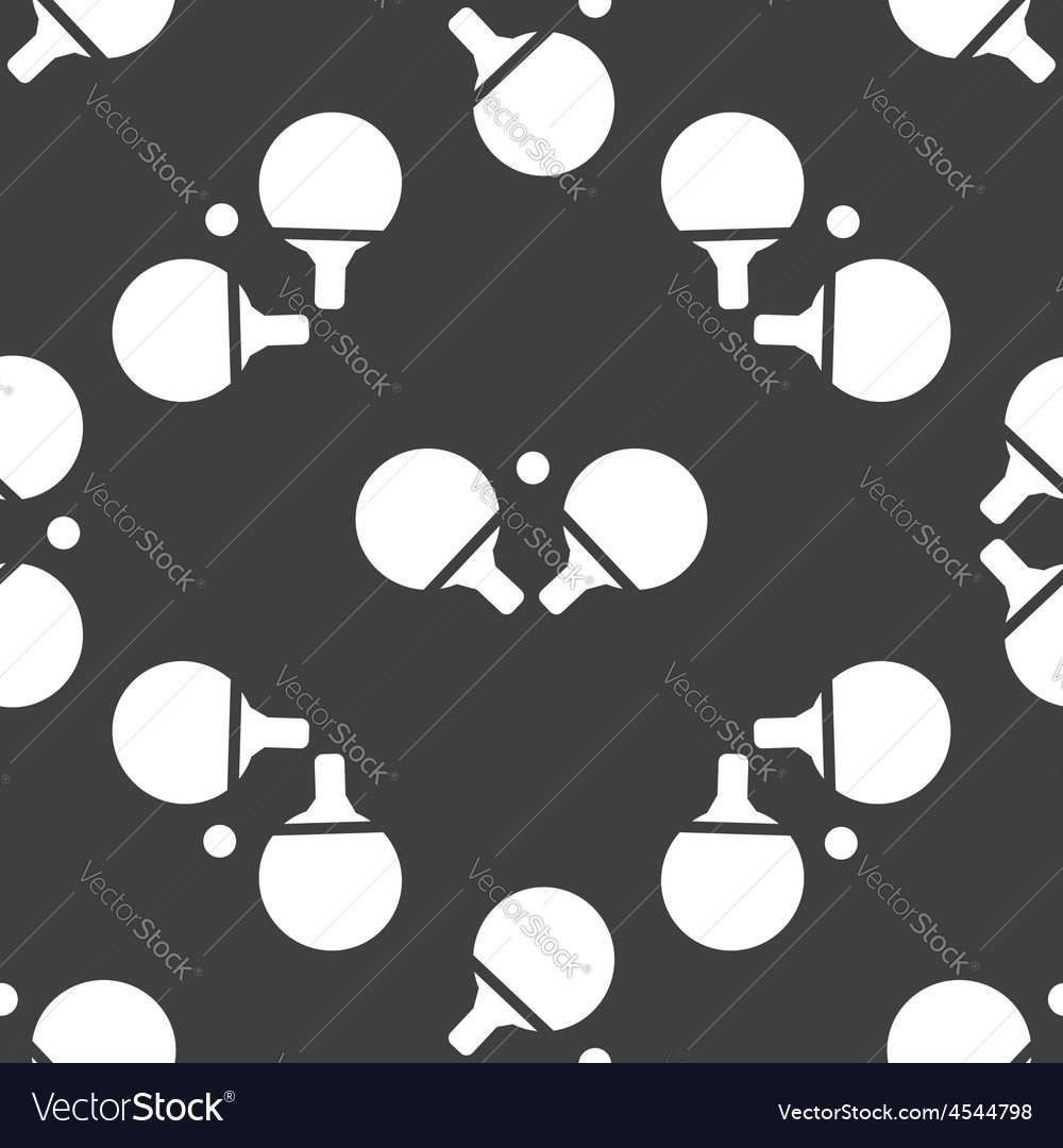 Table tennis racket pattern Royalty Free Vector Image