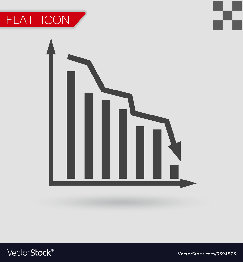 Graph icon ui flat style