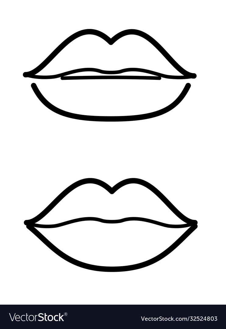 Lady lips icon Royalty Free Vector Image - VectorStock