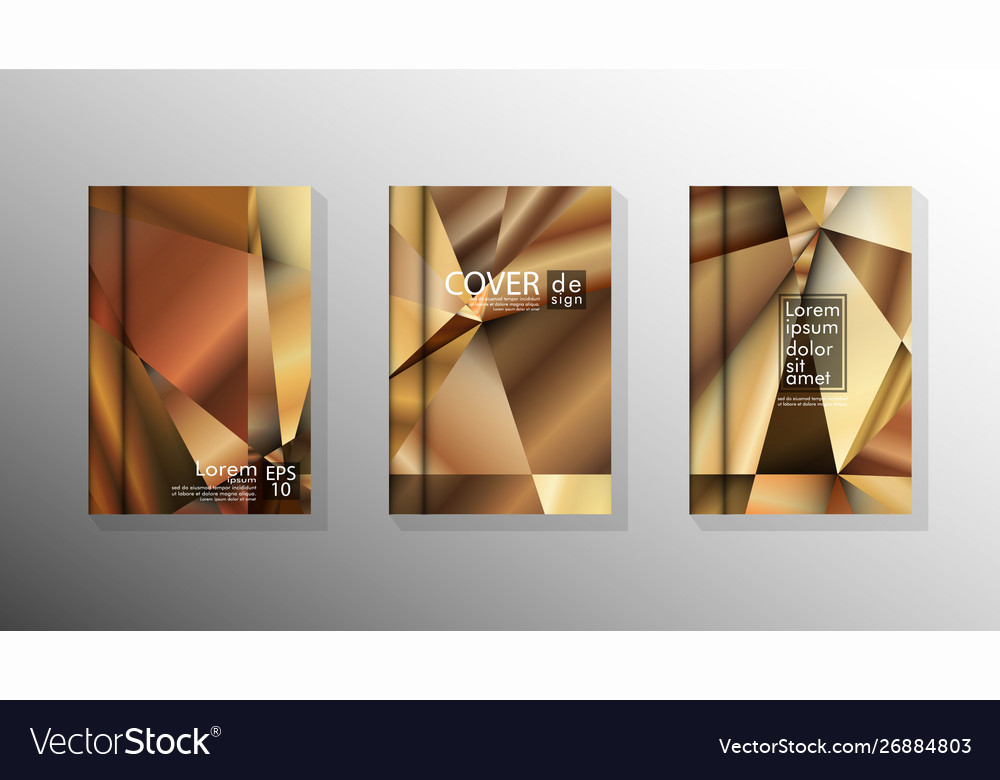 Set cover design triangle background abstract