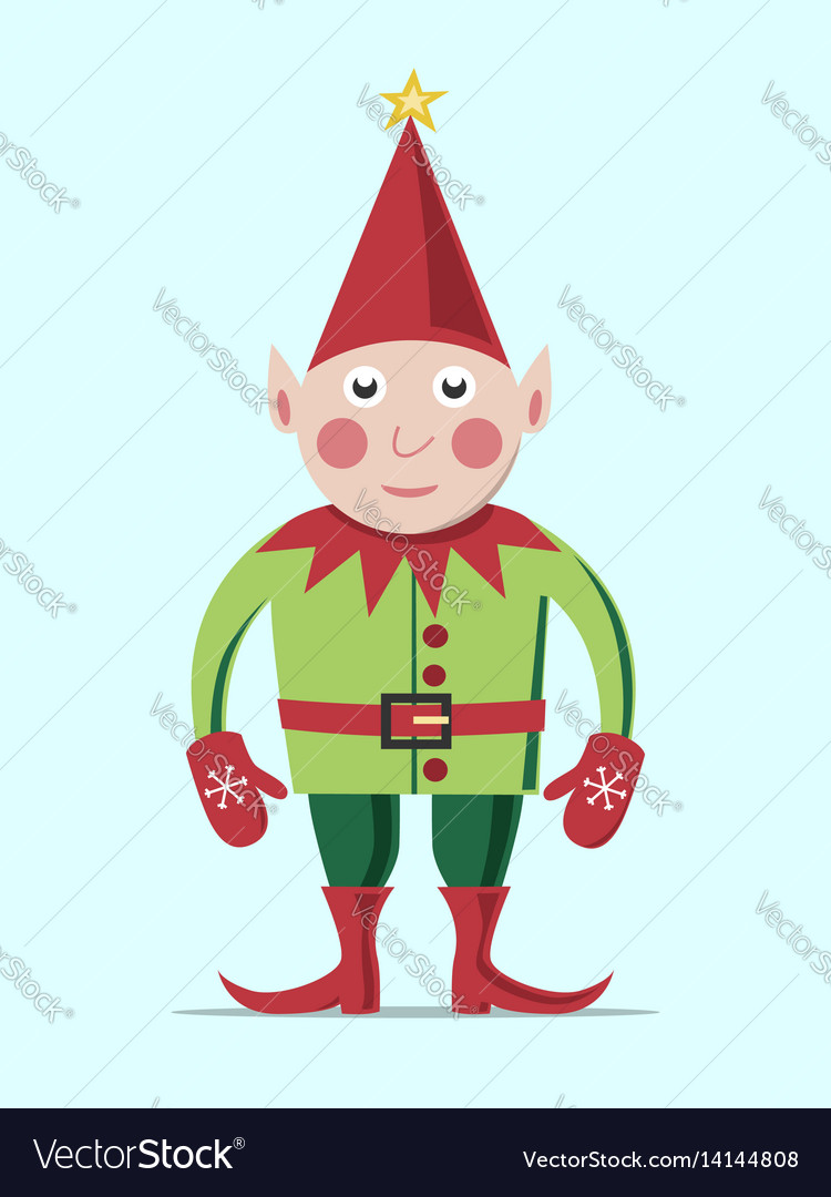 Christmas elf standing