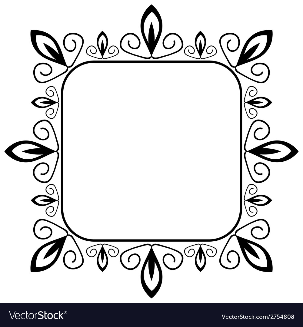 Decorative frame Royalty Free Vector Image - VectorStock