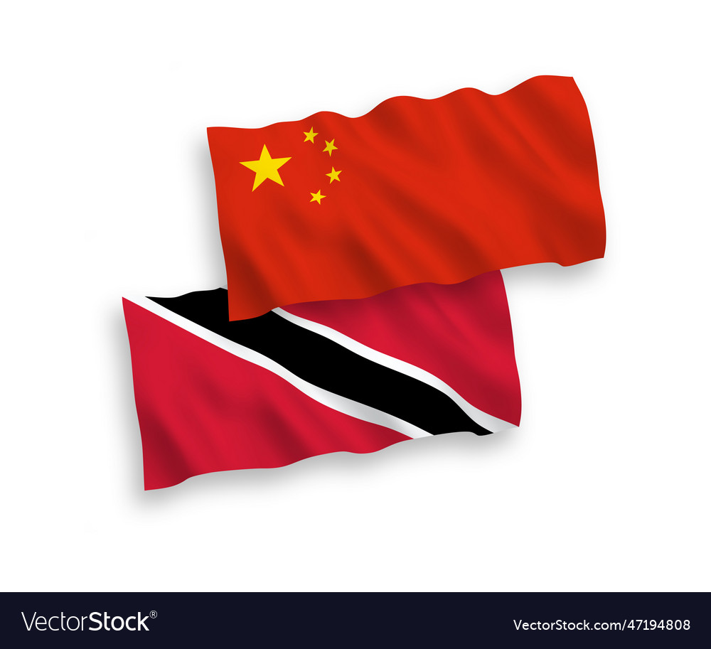 Flags Of Republic Of Trinidad And Tobago And China 4975