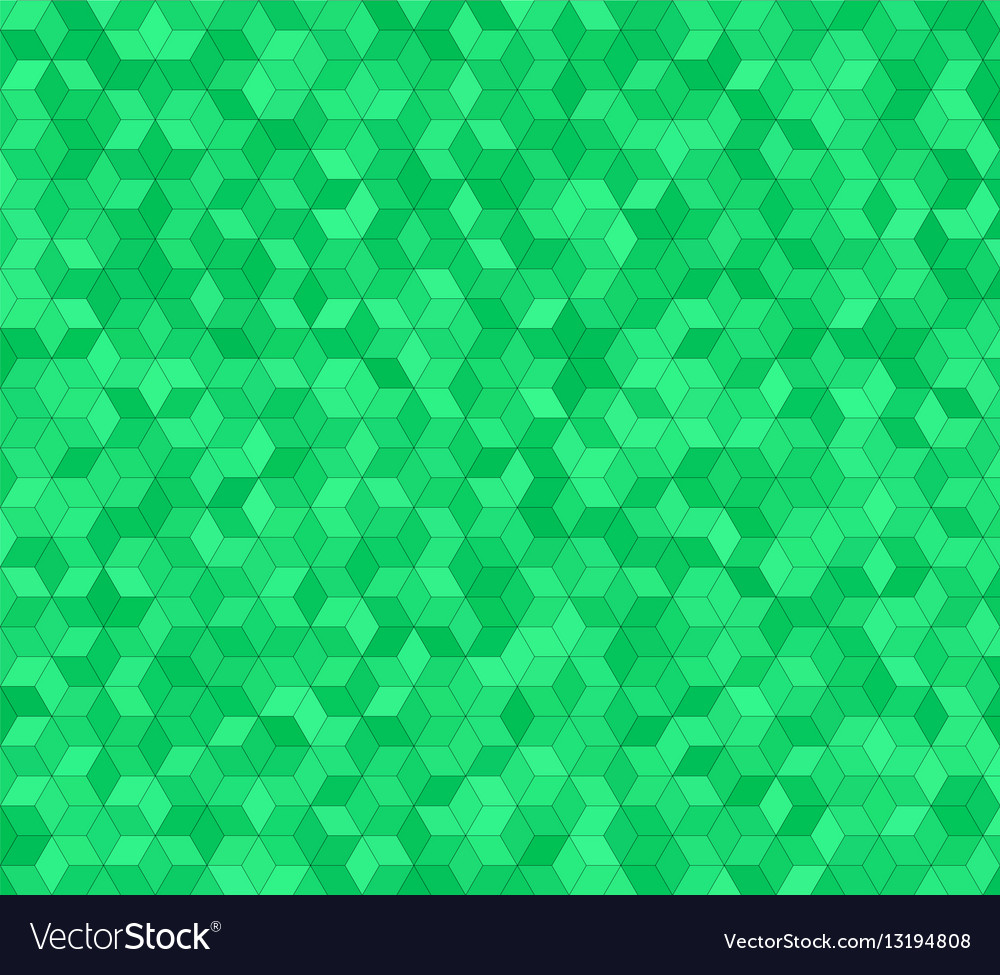 Green 3d cube mosaic pattern background design