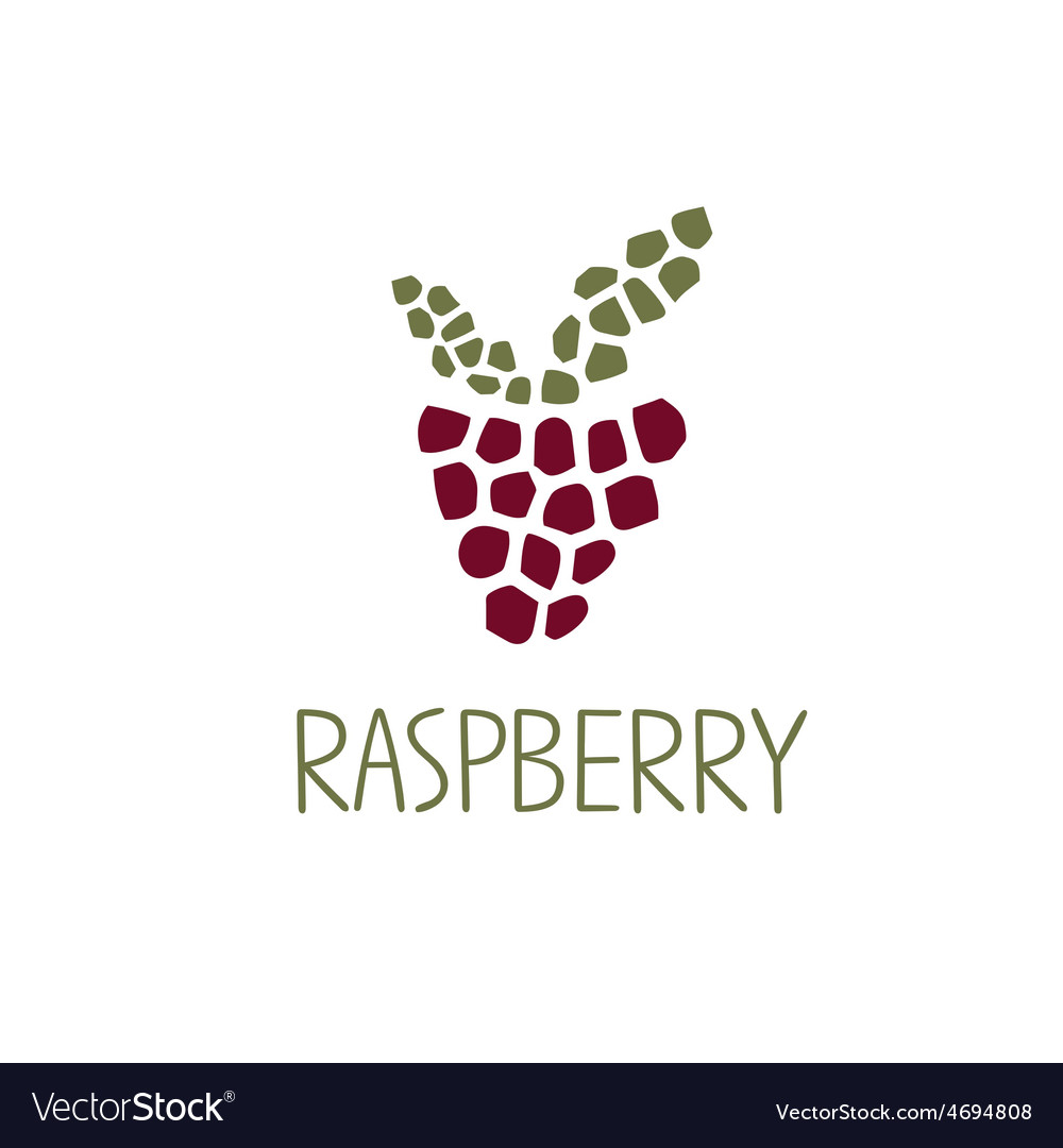 Mosaic raspberry design template