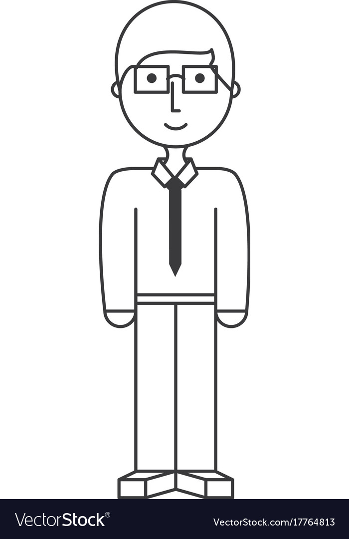 Cartoon businessman icon Royalty Free Vector Image