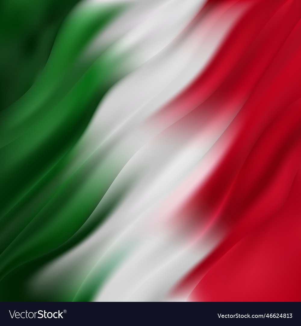 Crumpled flag of italy symbolism the country