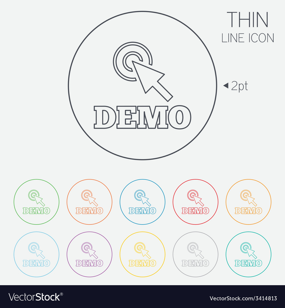 Demo mit Cursor Zeichen Symbol-Demonstration Symbol