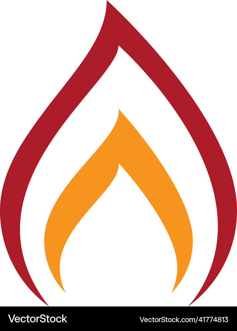 Fire flame Royalty Free Vector Image - VectorStock