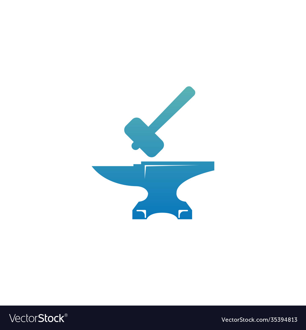 Hammer Icon Logo Design Vorlage