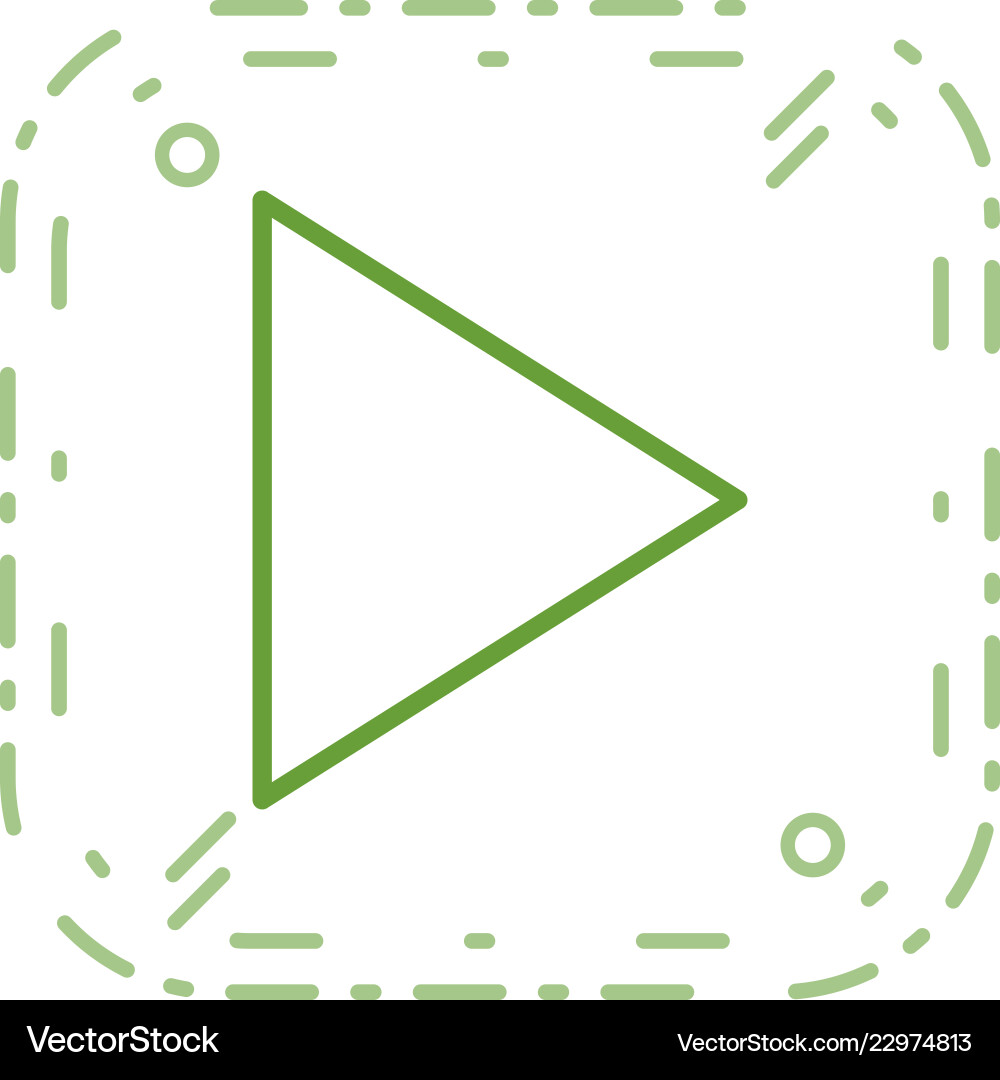 Play icon Royalty Free Vector Image - VectorStock