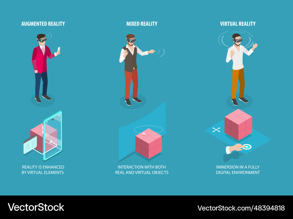 3d isometric flat conceptual Royalty Free Vector Image