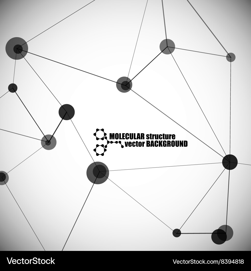 Beautiful molecular structure Royalty Free Vector Image