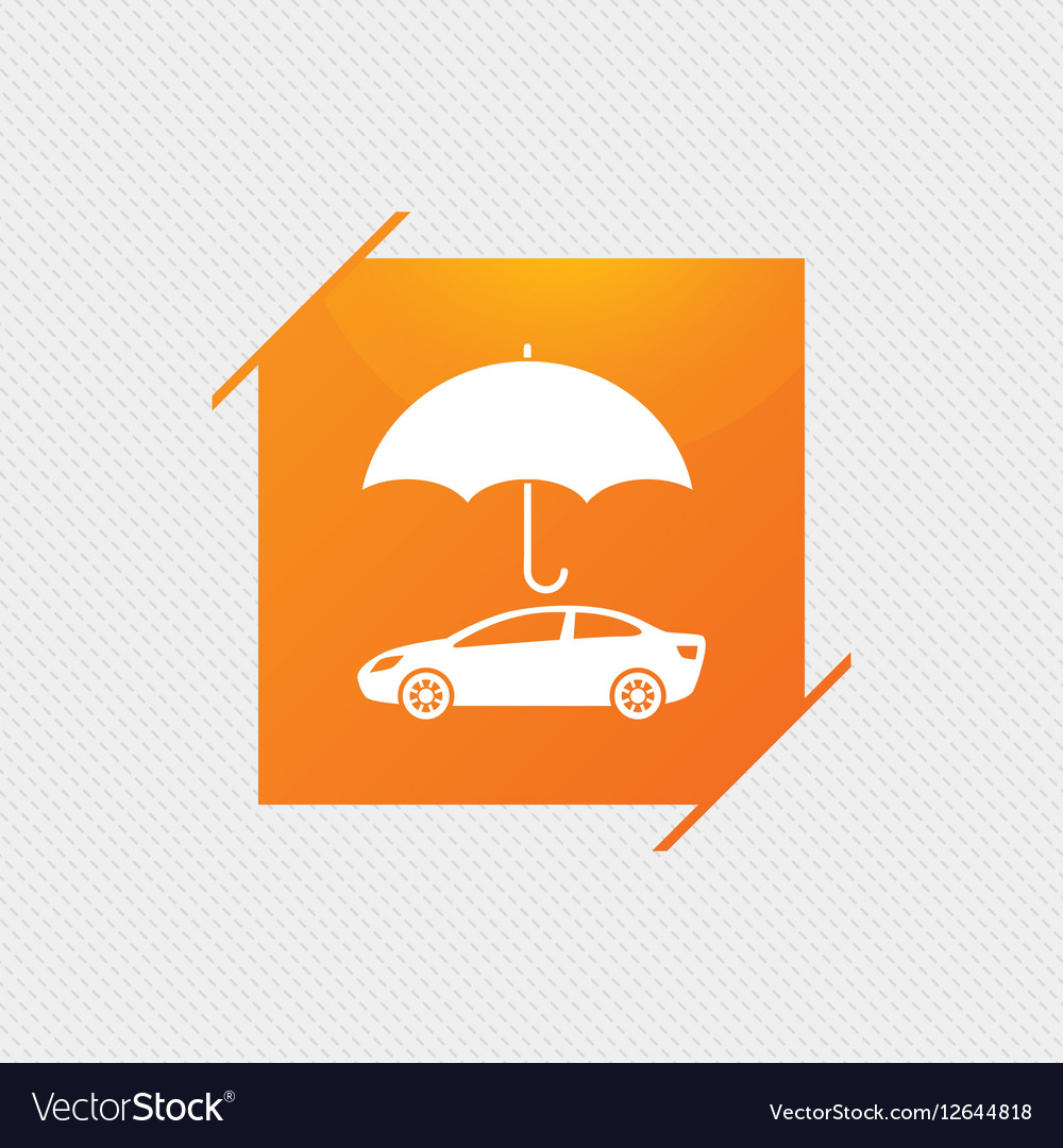 Car insurance sign icon protection symbol