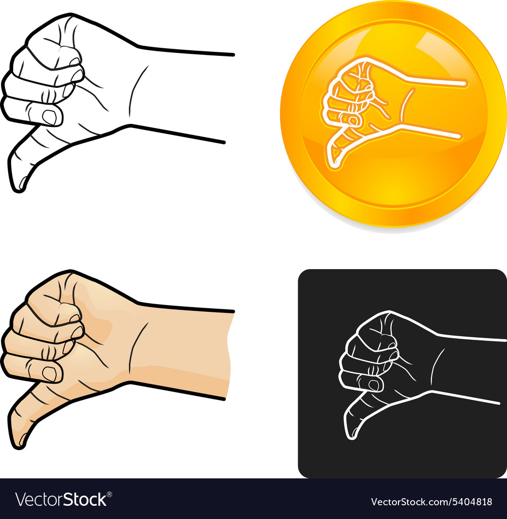 Cartoon hand gesture