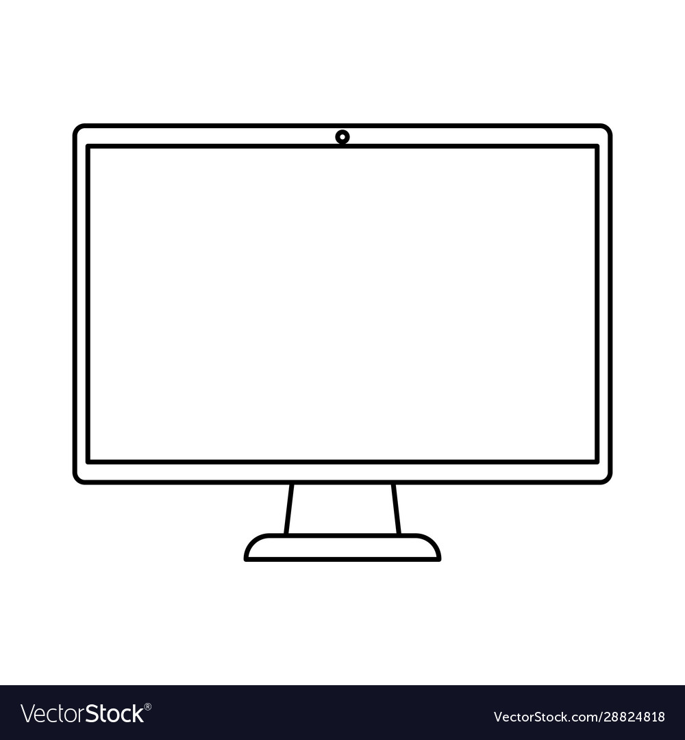 Computer desktop device isolated icon