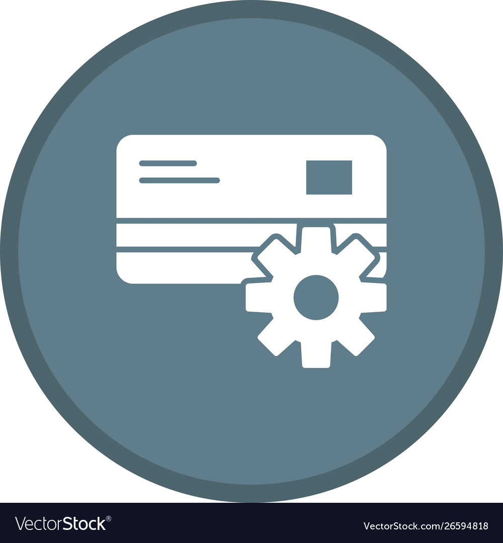 Payment setting glyph multi color background