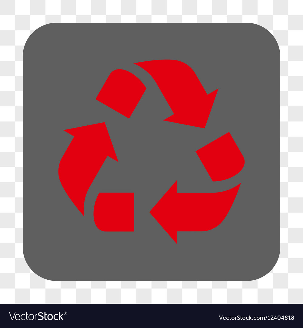 Recycle rounded square button