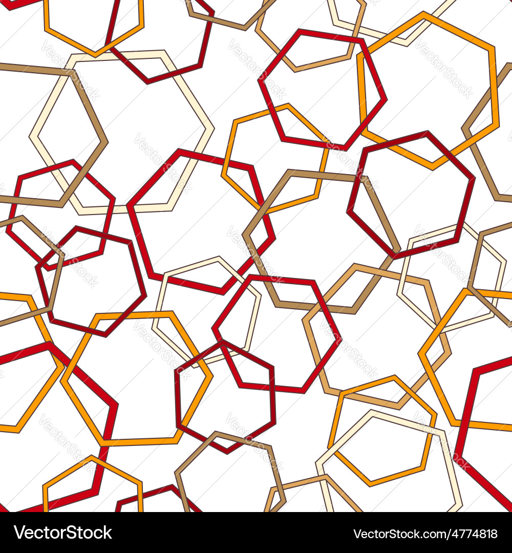 Seamless geometric pattern with polygonal figures Vector Image