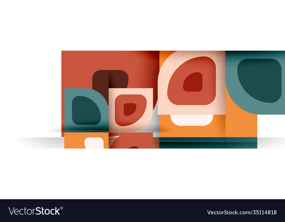 Set modern geometric abstract Royalty Free Vector Image