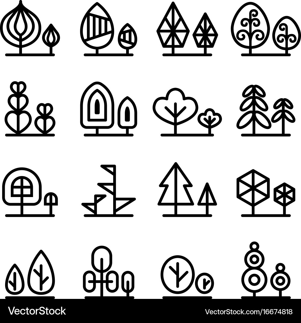 Tree icon Royalty Free Vector Image - VectorStock