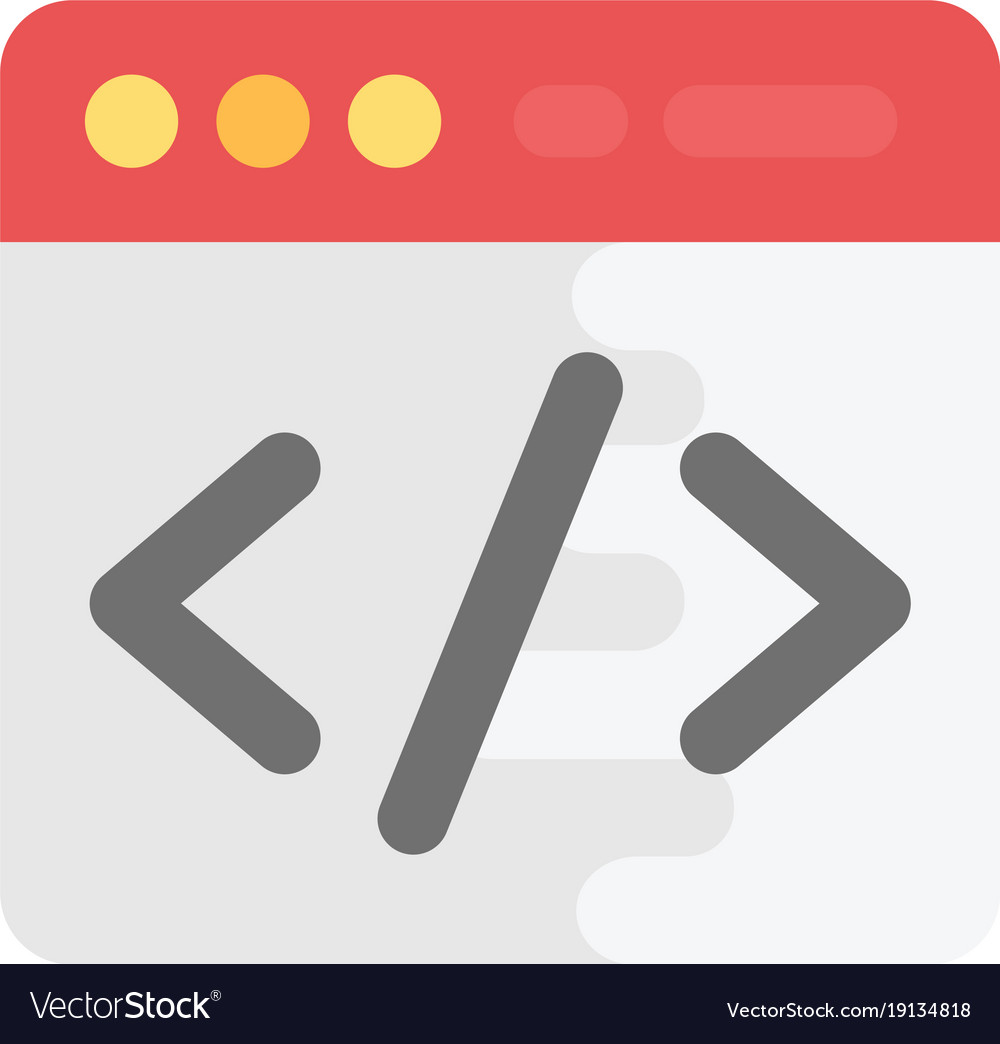 Web coding Royalty Free Vector Image - VectorStock