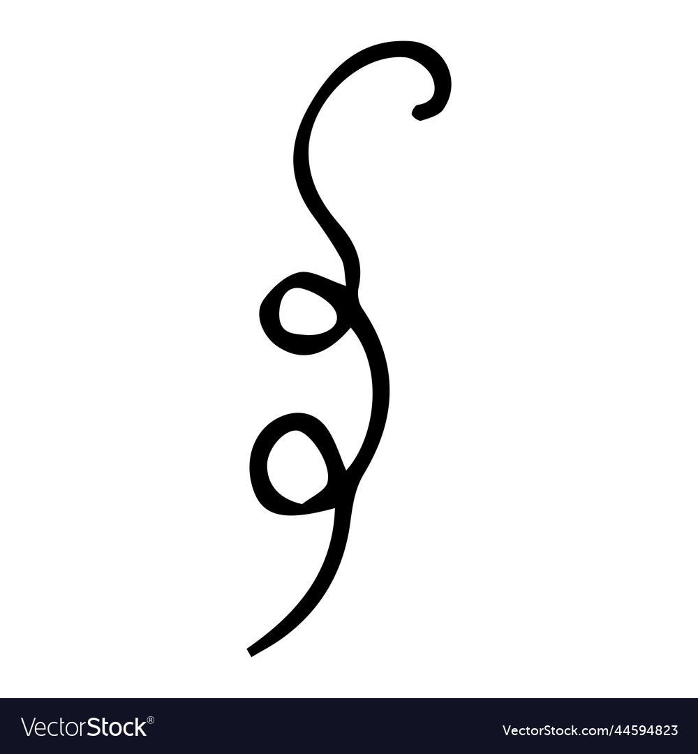 Abstract Curl Doodle