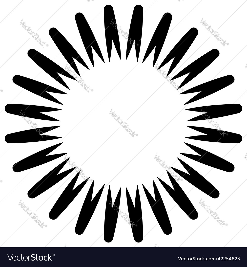 Abstract radial geometric design element non vector image Abstract radial geometric design element non