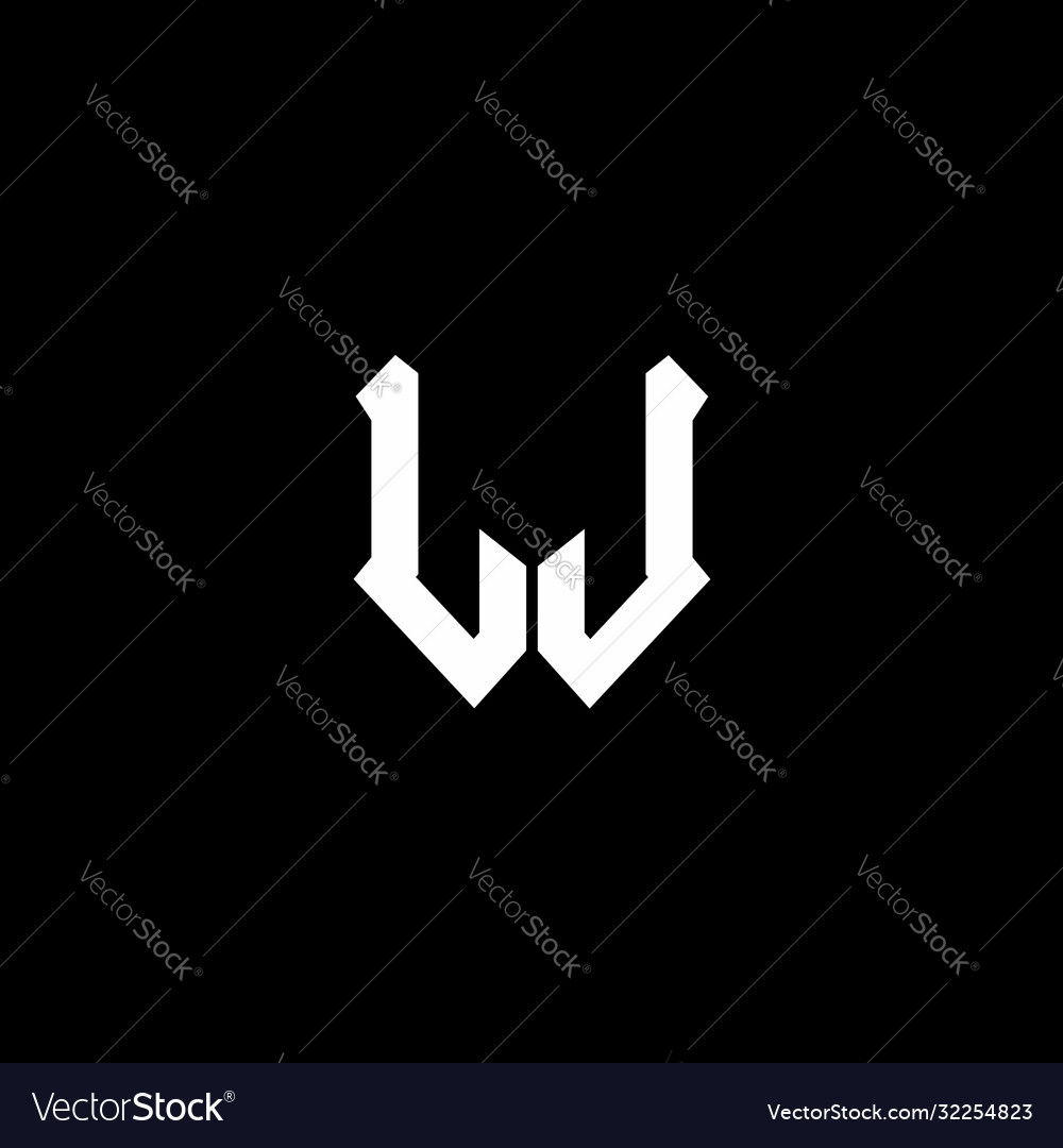 Lj logo monogram with shield shape design template