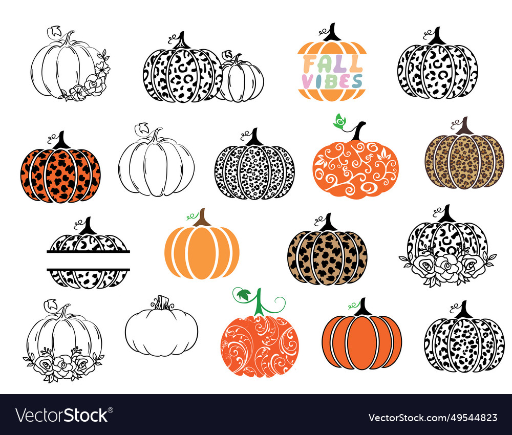 Pumpkin Bundle Royalty Free Vector Image Vectorstock Pumpkin Bundle Royalty Free Vector Image Vectorstock